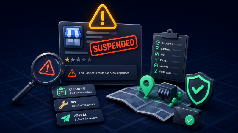 Google Business Profile Suspended: How to Diagnose the Cause and Get Reinstated